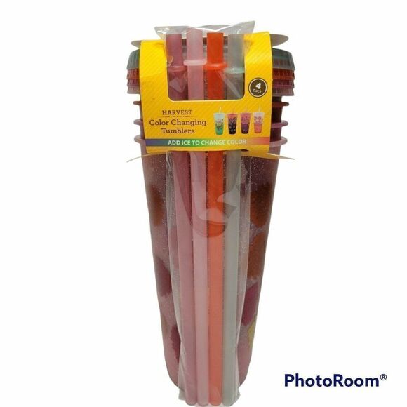 Harvest Fall Color Changing Tumbler Cups 4 Pack 25 oz. - Picture 3 of 11